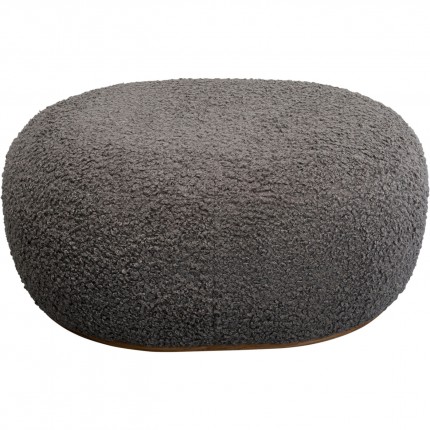 Pouf Pebble Boucle 81cm gris Kare Design