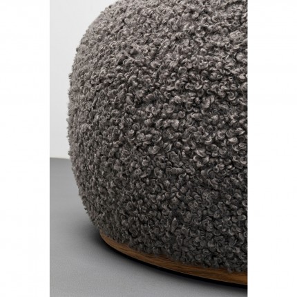 Pouf Pebble Boucle 81cm gris Kare Design