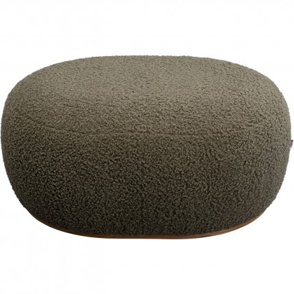 Pouf Pebble Boucle 81cm vert Kare Design