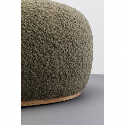 Pouf Pebble Boucle 81cm vert Kare Design