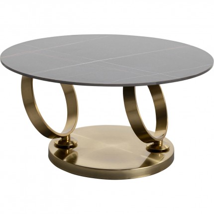Table basse Beverly dorée Kare Design