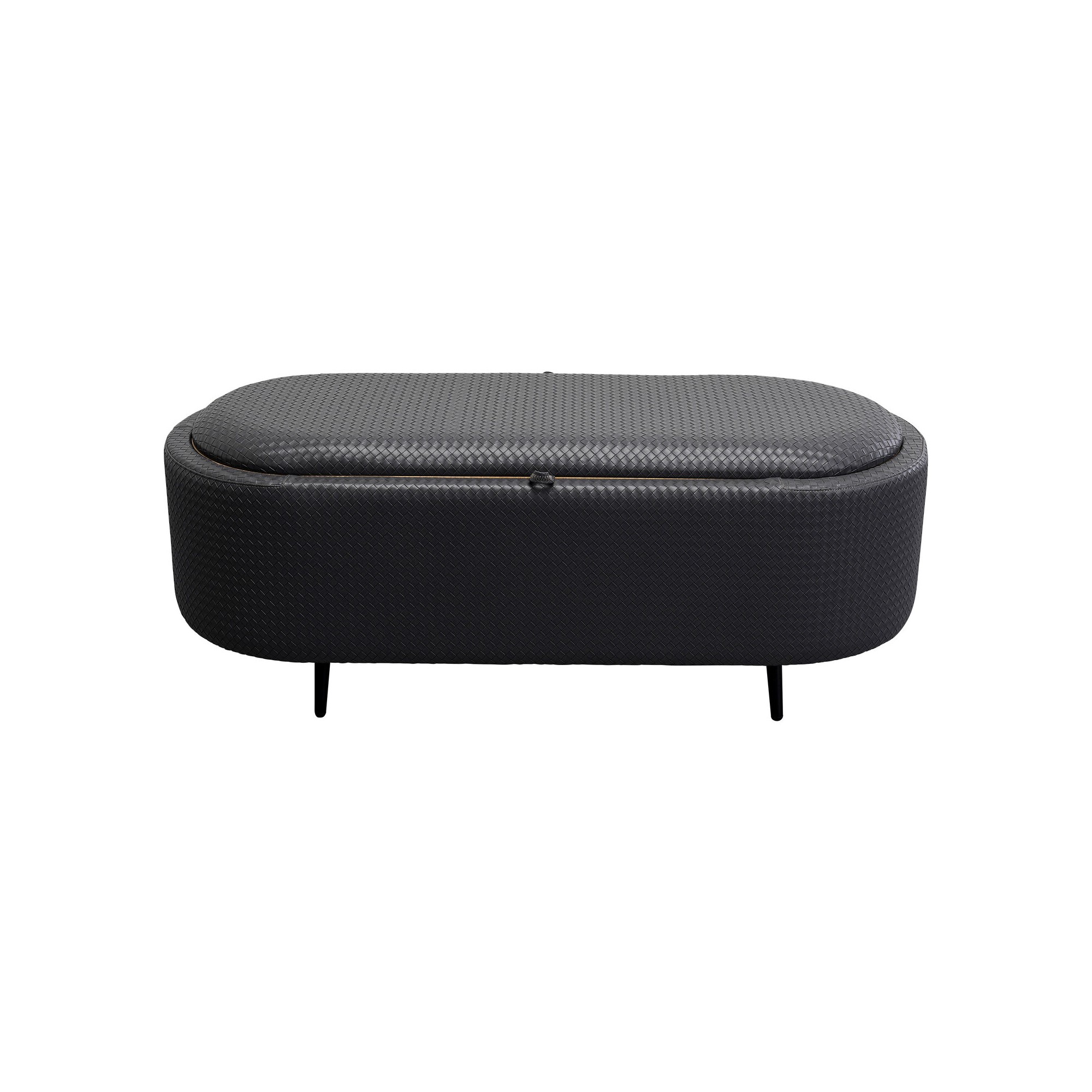 Bench Venezia Storage Black 100cm
