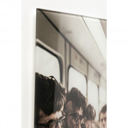 Tableau en verre singe métro 60x60cm Kare Design