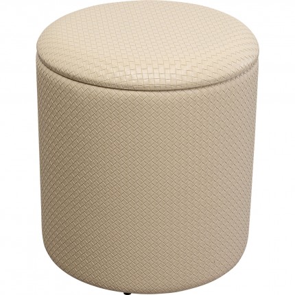 Tabouret-coffre Venezia crème Kare Design