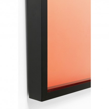 Tableau 3D orange buste 50x60cm femme Kare Design