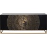 Carved black wood sideboard - Madeira - Kare Design