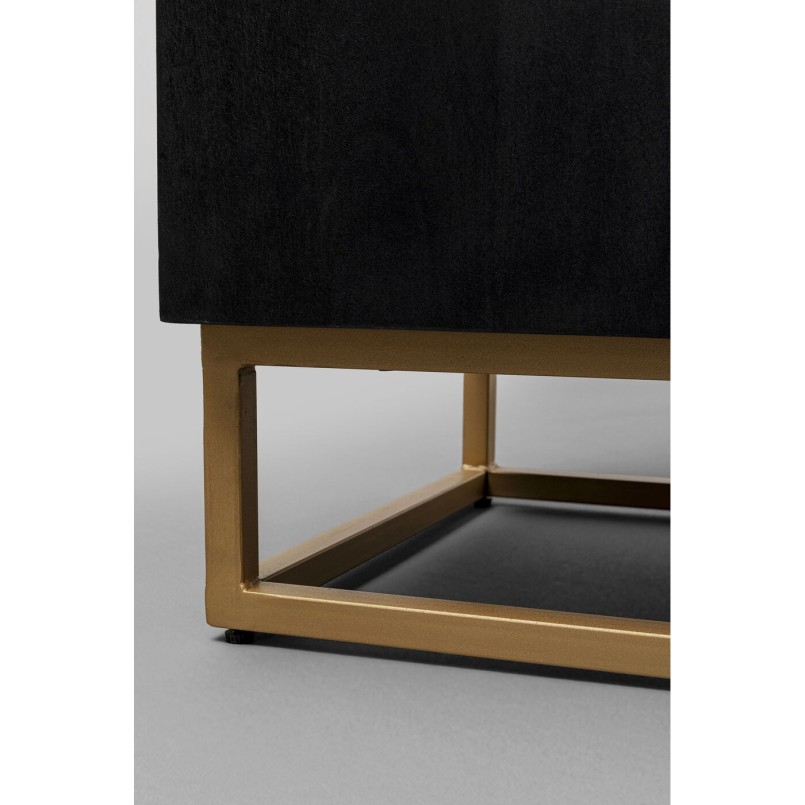 Carved black wood sideboard - Madeira - Kare Design