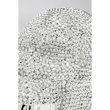 Tirelire Skull Crystal argentée Kare Design
