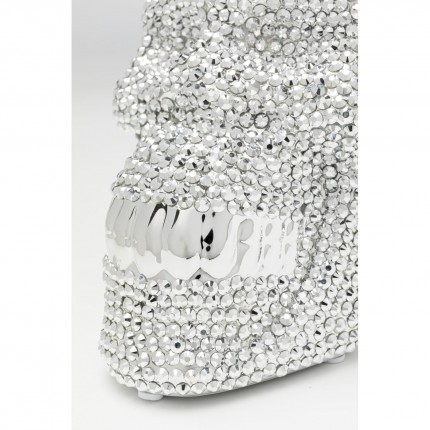 Tirelire Skull Crystal argentée Kare Design