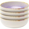 Purple and white stoneware bowls - Shirley - Kare Design