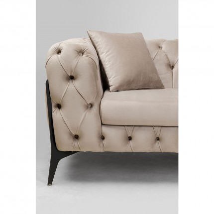 Canapé d'angle Bellissima droite velours beige Kare Design