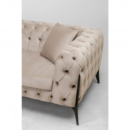 Canapé d'angle Bellissima gauche velours beige Kare Design