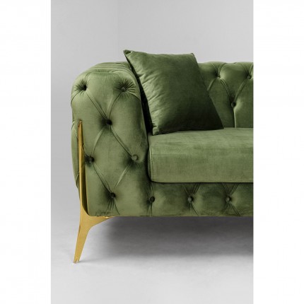 Canapé d'angle Bellissima droite velours vert Kare Design