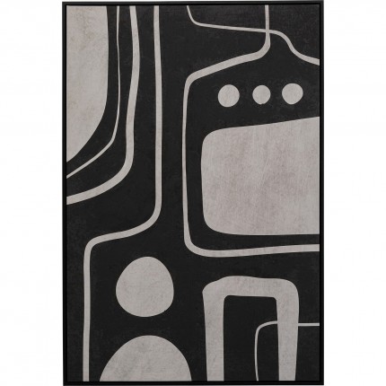 Tableau Artistic 73x113cm noir Kare Design