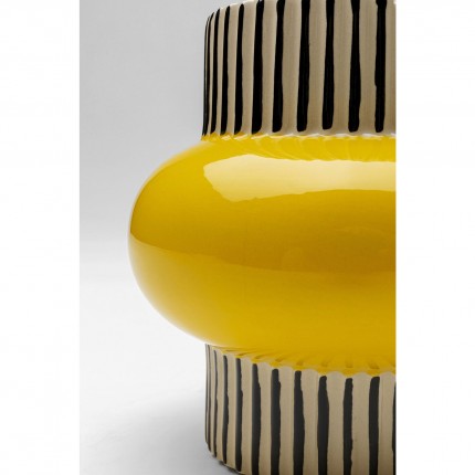 Vase Calabria jaune 16cm Kare Design