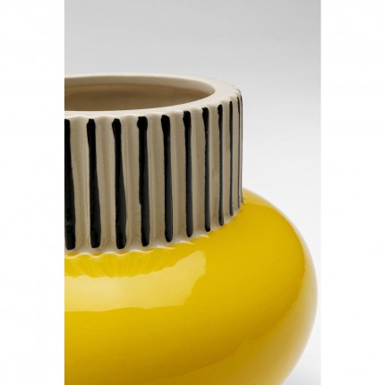 Vase Calabria jaune 16cm Kare Design