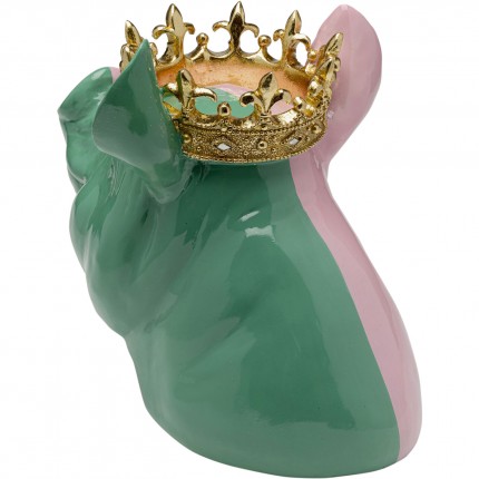 Déco cochon roi rose et vert Kare Design