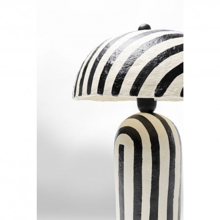 Lampe Strisce noire et blanche 48cm Kare Design