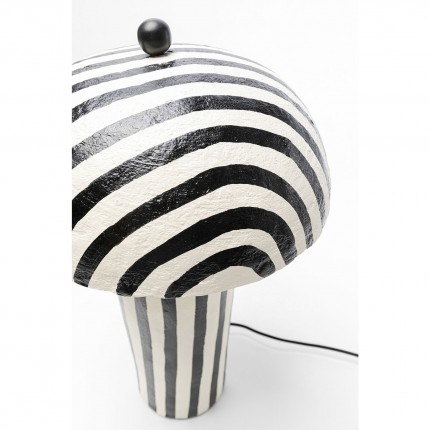 Lampe Strisce noire et blanche 48cm Kare Design