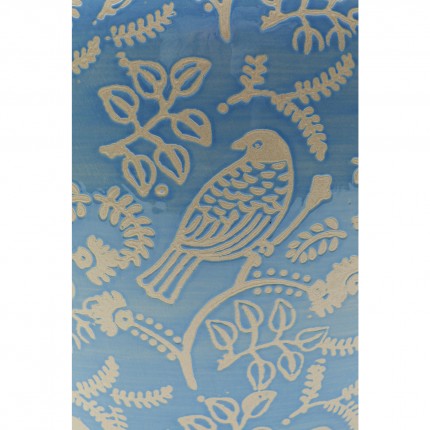 Vase bleu oiseaux 33cm Kare Design