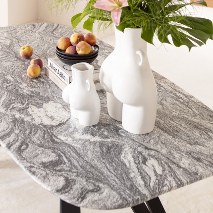 Plate Deep Organic Ø22cm black (6/Set) Kare Design