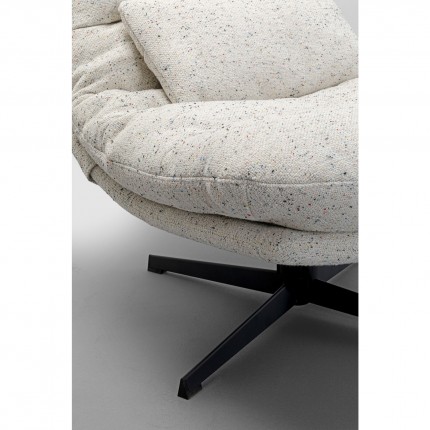 Fauteuil pivotant et repose-pieds Columbia Kare Design