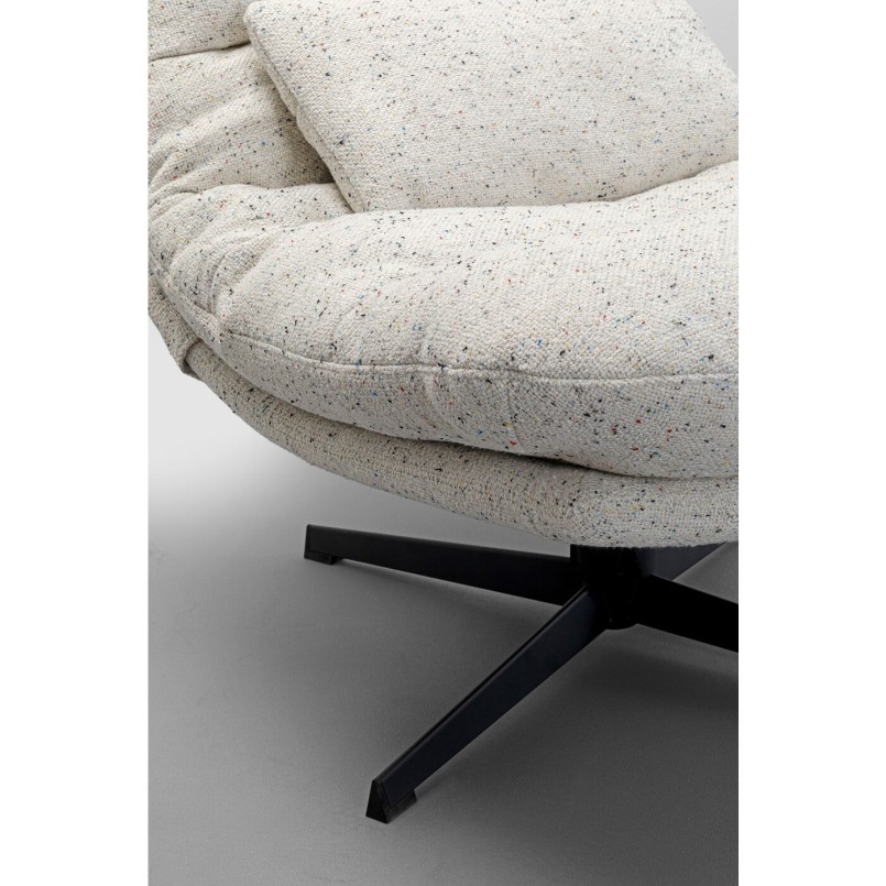 Fauteuil pivotant + repose-pieds Columbia