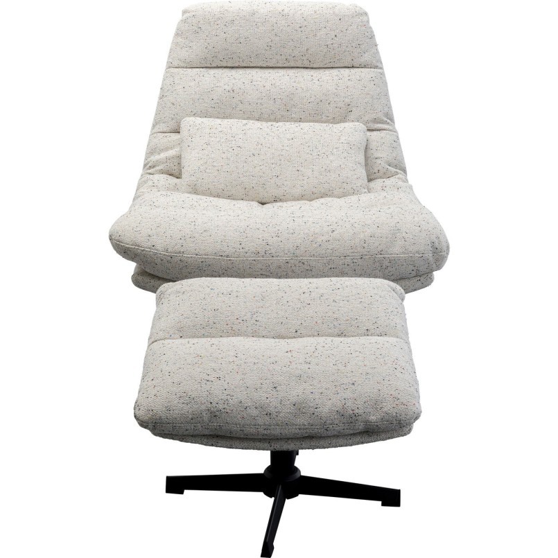 Fauteuil pivotant + repose-pieds Columbia