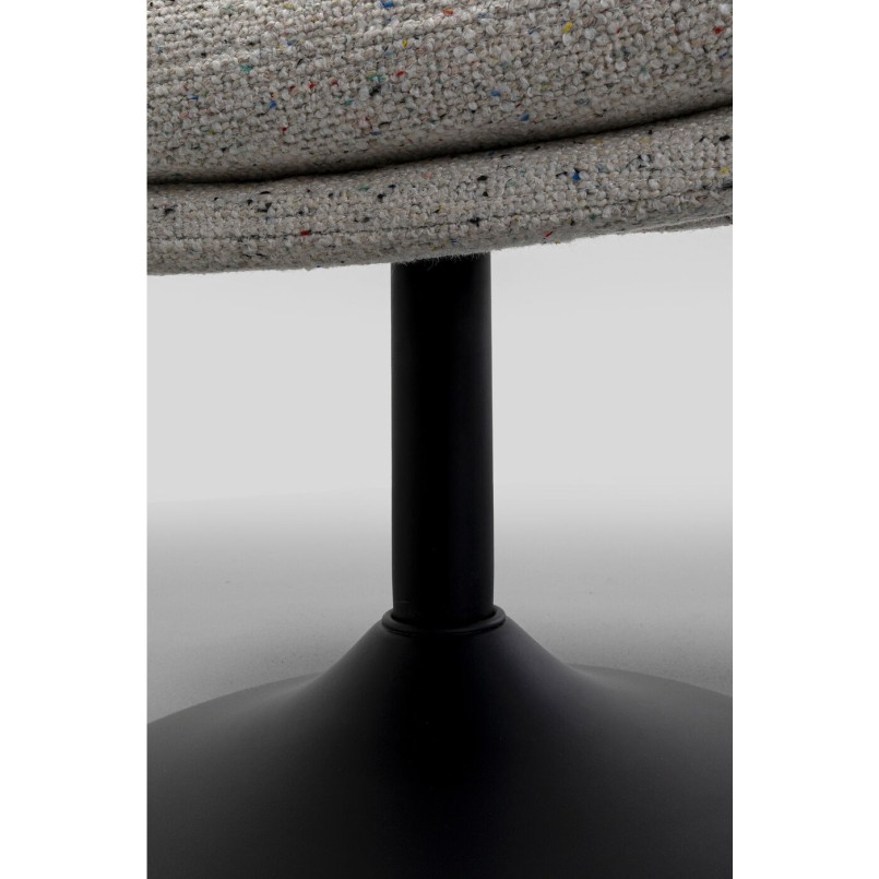 Fauteuil pivotant + repose-pieds Stanford