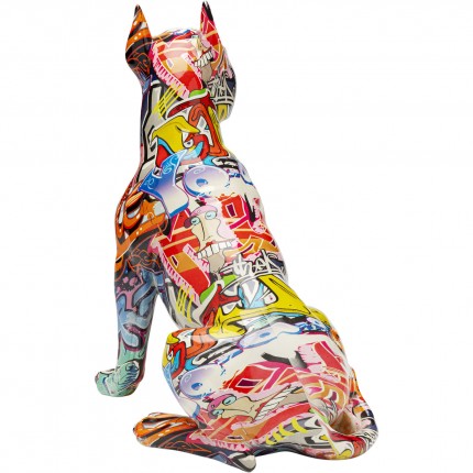 Deco pitbull graffiti 41cm Kare Design