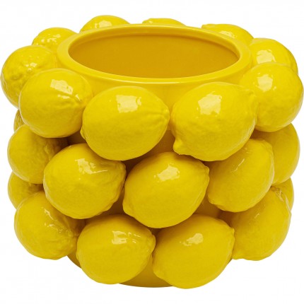 Vase citrons jaunes 19cm Kare Design