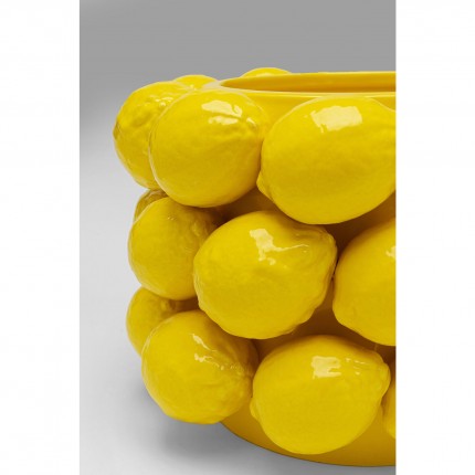 Vase citrons jaunes 19cm Kare Design