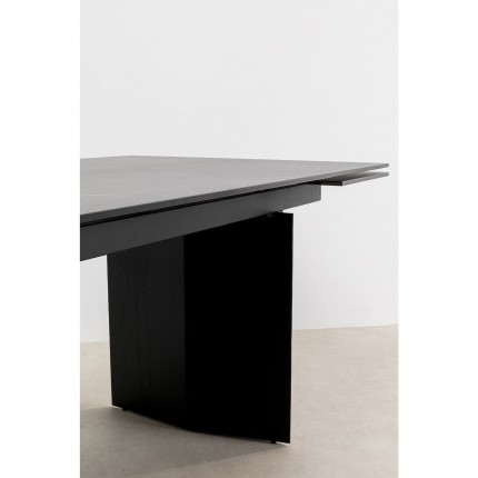 Table à rallonges Novel 180x90cm noire Kare Design