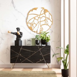 Miroir contemporain doré - Pieces - Kare Design