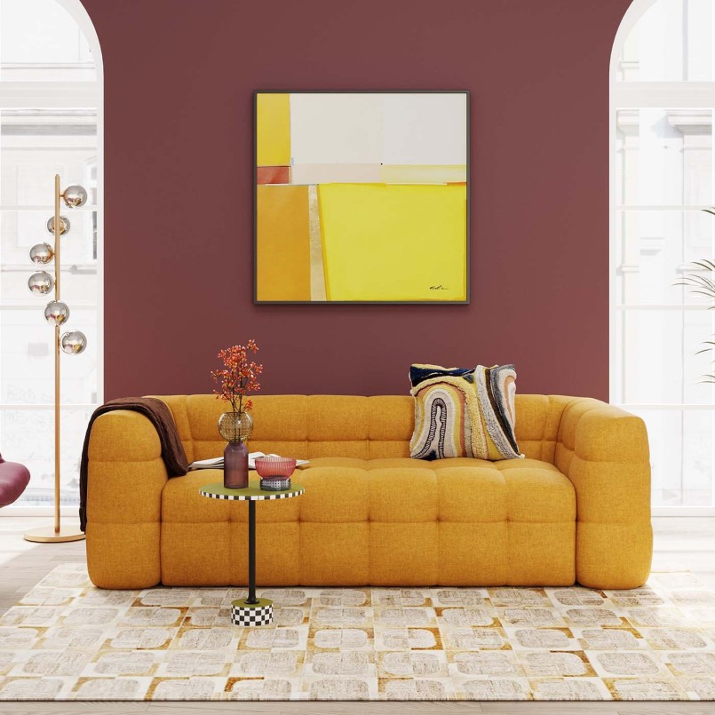 Brown cushion - Lava - Kare Design