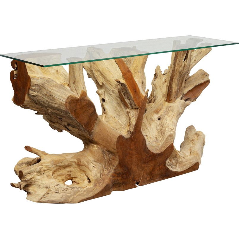 Ethnic wooden console - Roots - Kare Design