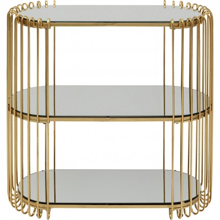 Console Wire 81x37cm brass Kare Design