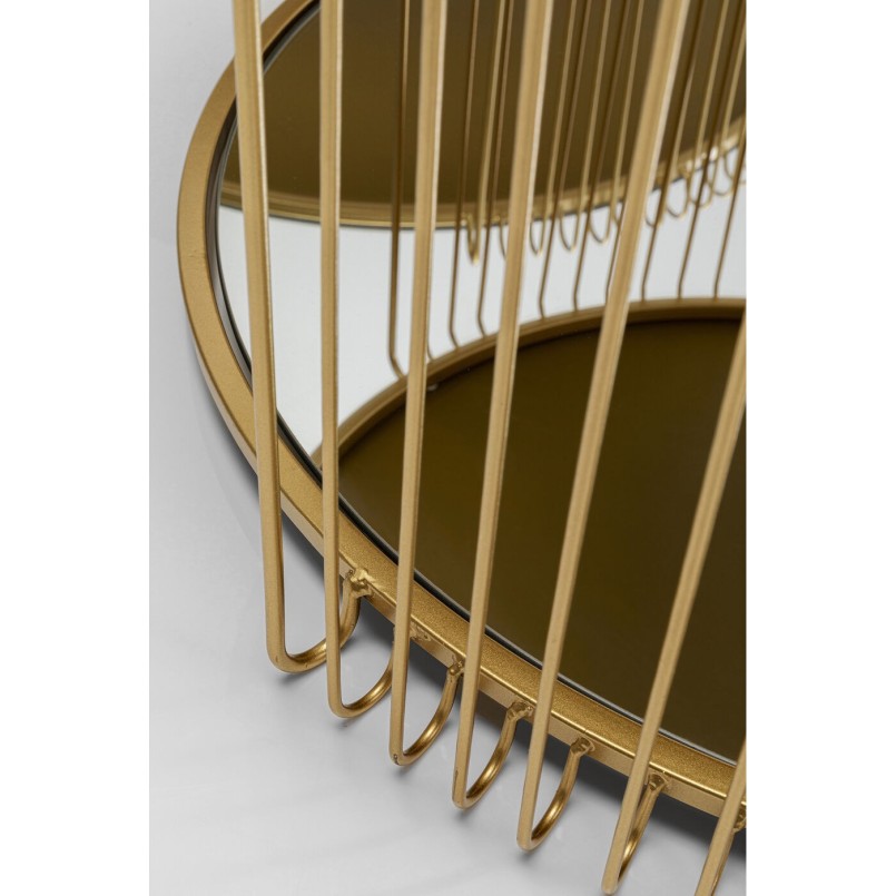 Tables basses miroir laiton - Wire Double - Kare Design
