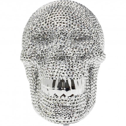Tirelire Skull Crystal argentée Kare Design