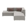 Contemporary right corner sofa grey - Infinity Boston - Kare Design