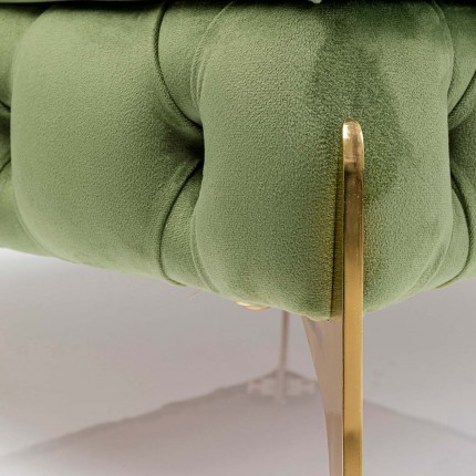 Pouf Bellissima velours vert Kare Design