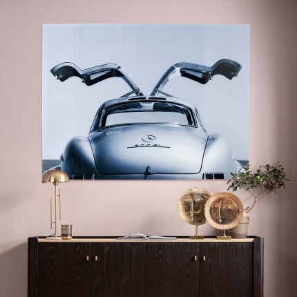 Tableau en verre voiture de collection 160x120cm Kare Design