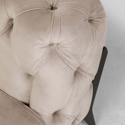 Sofa Bellissima 2-seater velvet beige Kare Design