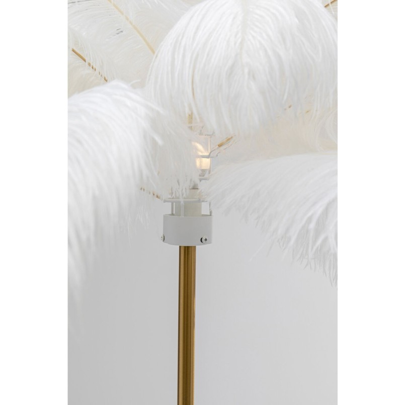 White feather floor lamp - Kare Design