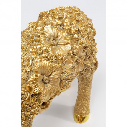 Lampe mouton doré fleurs Kare Design