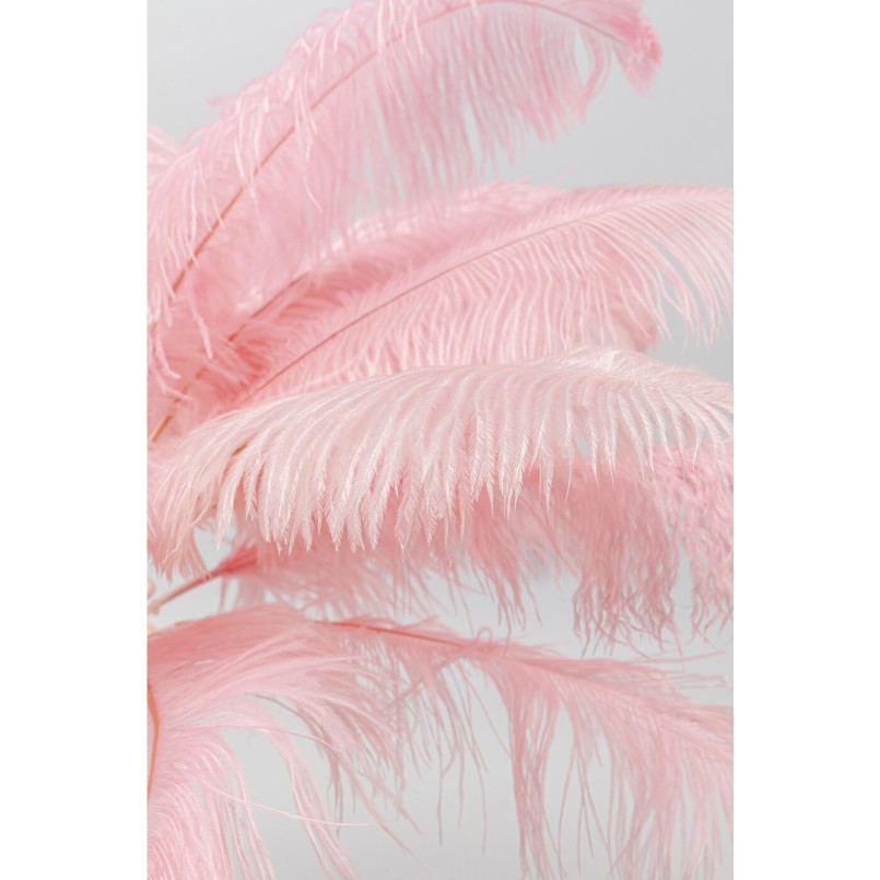 Lampe de table plumes roses Kare Design