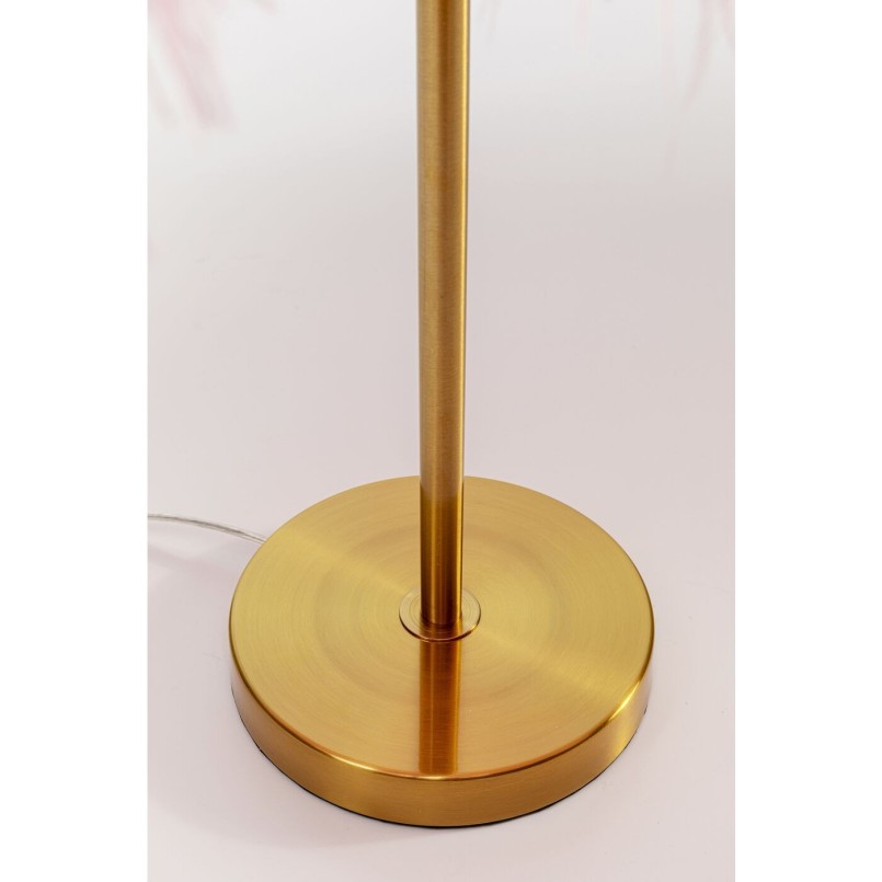 Lampe de table plumes roses Kare Design