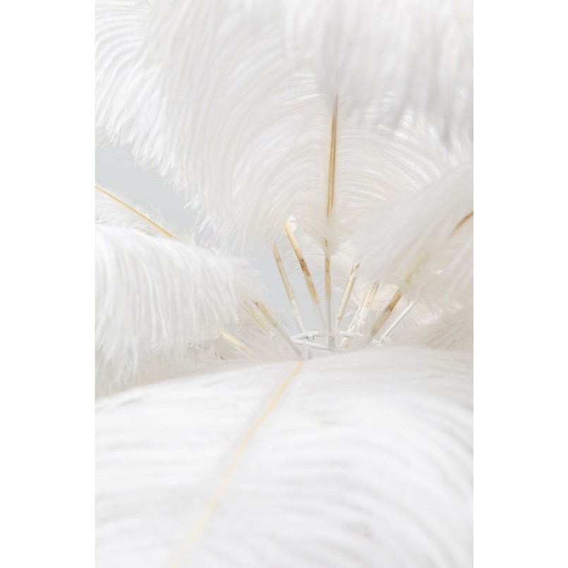 Lampe de table plumes blanches 60cm Kare Design