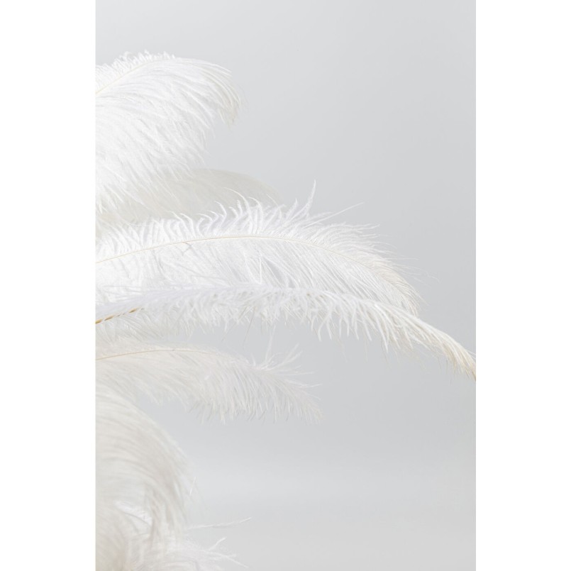 Lampe de table plumes blanches 60cm Kare Design