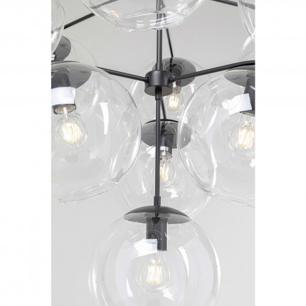 Suspension Lasmina 10 globes noire Kare Design